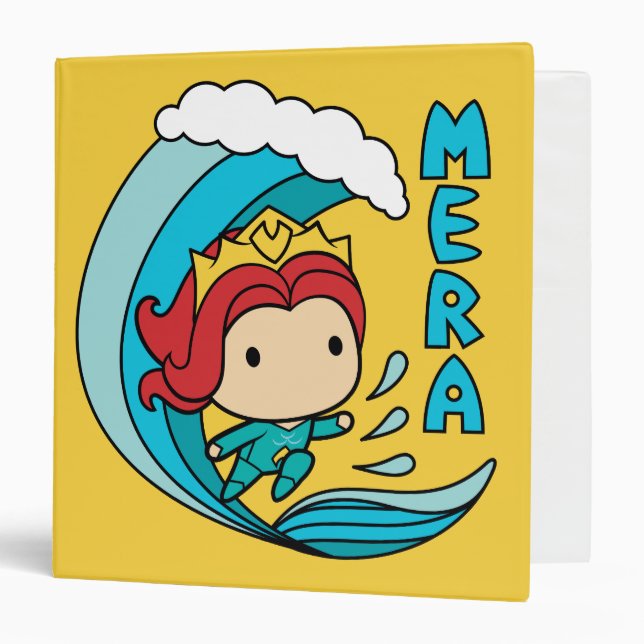 Aquaman | Chibi Mera Riding Wave Graphic Binder (Front/Inside)