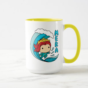 Aquaman Chibi Mera Riding Wave Graphic Mug