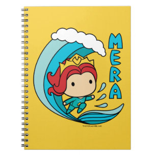 Aquaman Chibi Mera Riding Wave Graphic Notebook