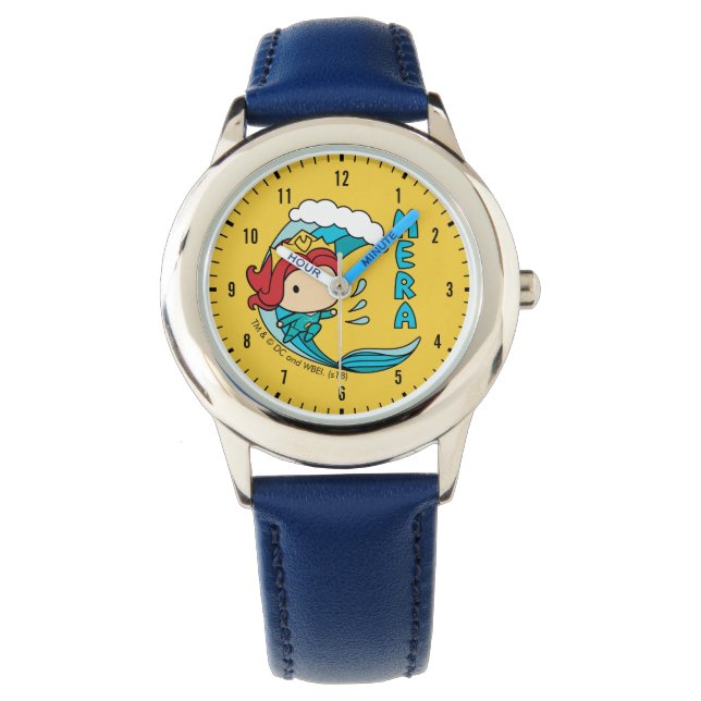 Aquaman | Chibi Mera Riding Wave Graphic Watch (Front)
