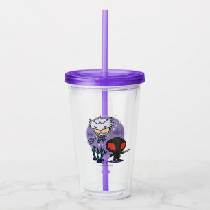 Aquaman Chibi Orm & Black Manta Undersea Graphic Acrylic Tumbler