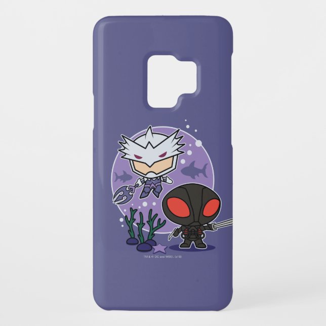 Aquaman | Chibi Orm & Black Manta Undersea Graphic Case-Mate Samsung Galaxy Case (Back)