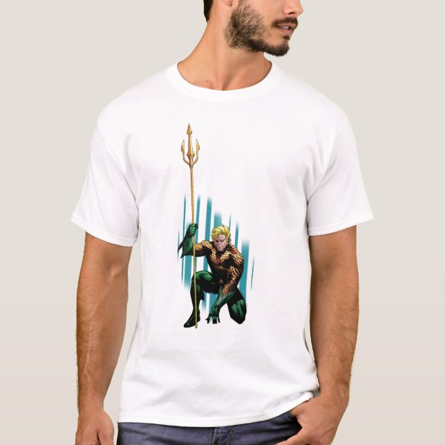 Aquaman Crouching T-Shirt (Front)