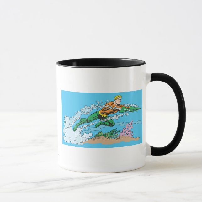 Aquaman Dashes Thru Water Mug (Right)