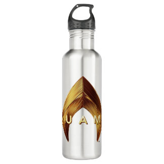 Aquaman | Golden Aquaman Logo 710 Ml Water Bottle