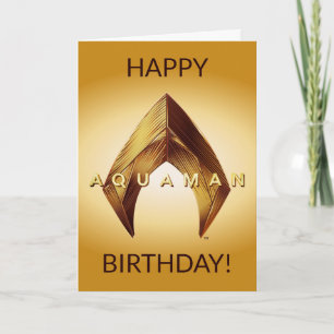 Aquaman   Golden Aquaman Logo Card