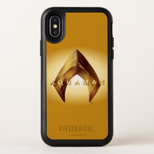 Aquaman Golden Aquaman Logo OtterBox Symmetry iPhone X Case