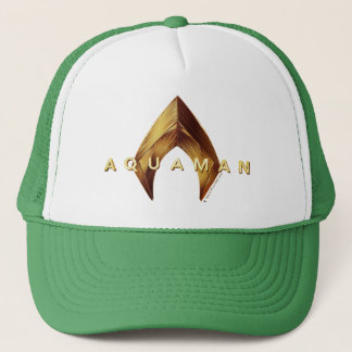 Aquaman | Golden Aquaman Logo Trucker Hat