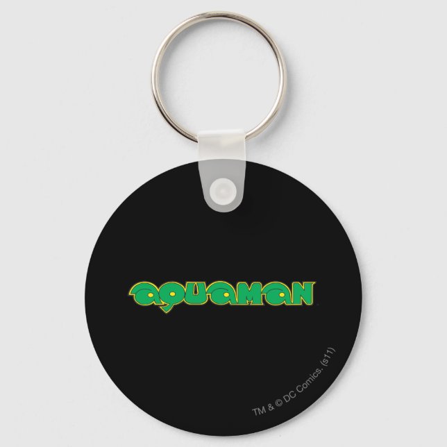 Aquaman Green Logo Keychain (Front)