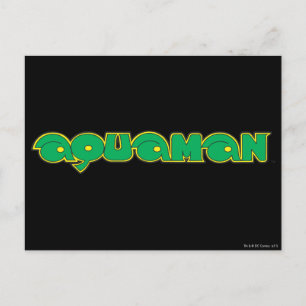 Aquaman Green Logo Postcard