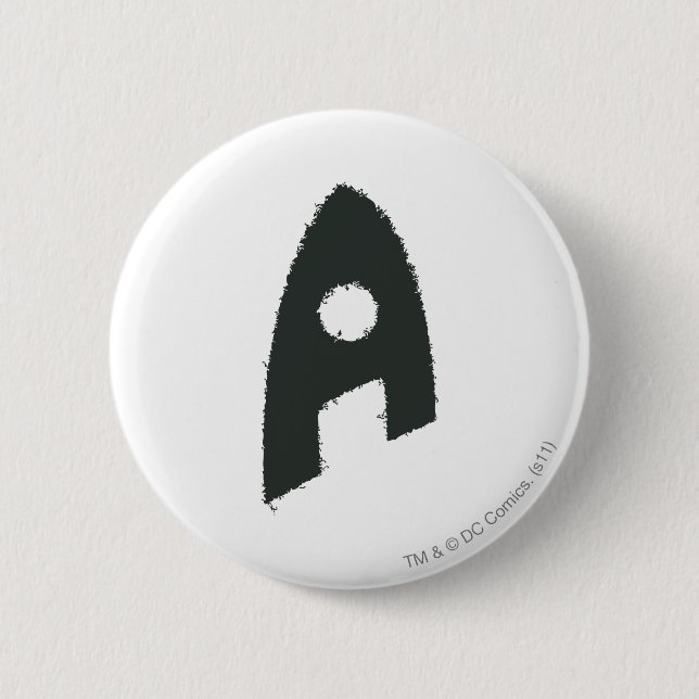 Aquaman Grunge 'A' 2 Inch Round Button (Front)