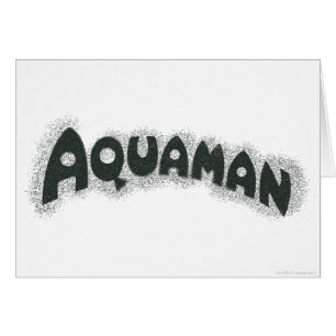 Aquaman Grunge Black Logo