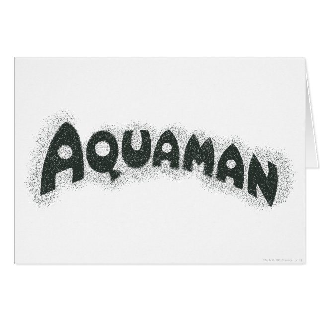 Aquaman Grunge Black Logo (Front Horizontal)