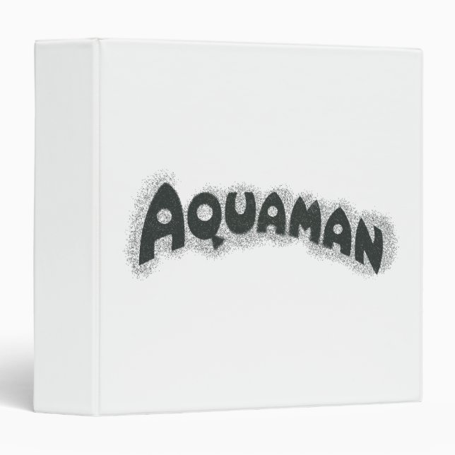 Aquaman Grunge Black Logo Binder (Front/Spine)