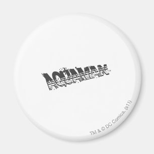 Aquaman Grunge Stripe Logo Magnet