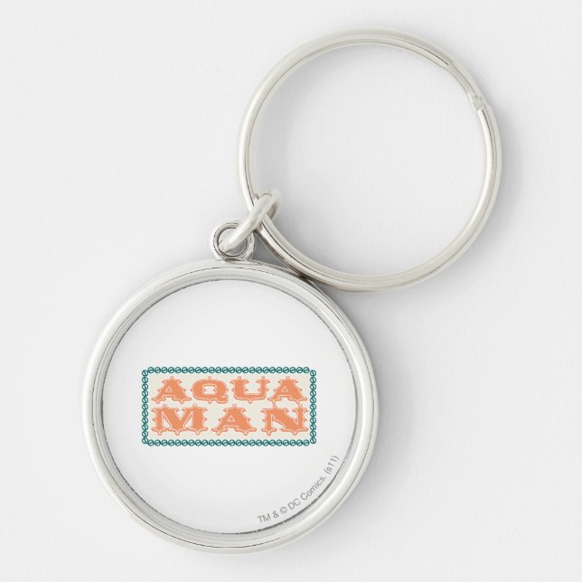 Aquaman It's Showtime! Letters Keychain (Front)