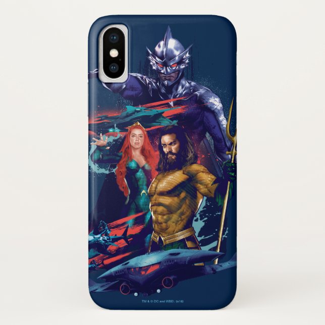 Aquaman | King Orm Versus Mera & Aquaman Case-Mate iPhone Case (Back)
