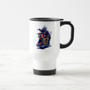 Aquaman King Orm Versus Mera & Aquaman Travel Mug
