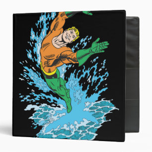 Aquaman Leaps in Wave Binder