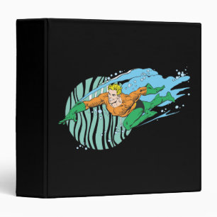 Aquaman Leaps Left Binder
