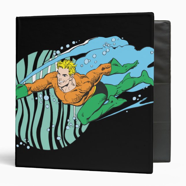 Aquaman Leaps Left Binder (Front/Inside)