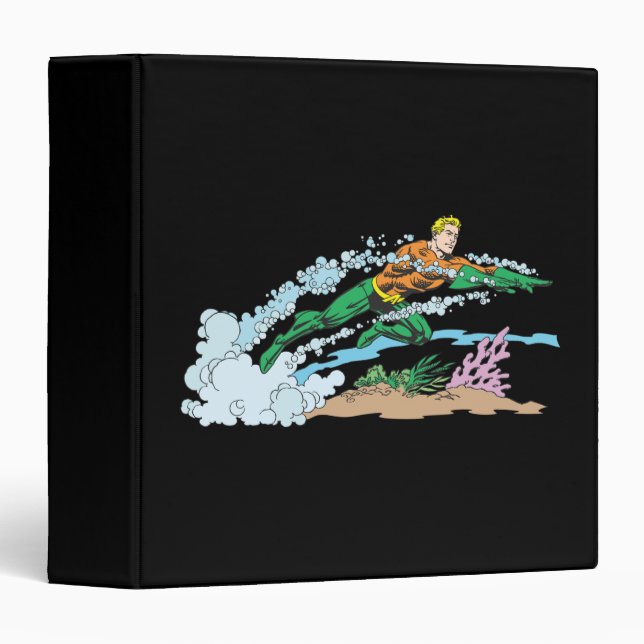 Aquaman Leaps Over Coral Binder (Front/Spine)