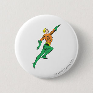 Aquaman Leaps Up 2 Inch Round Button