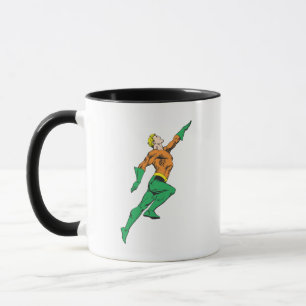 Aquaman Leaps Up Mug