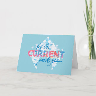 Aquaman | "Let The Current Guide You" Logo Graphic Card