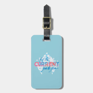 Aquaman   "Let The Current Guide You" Logo Graphic Luggage Tag