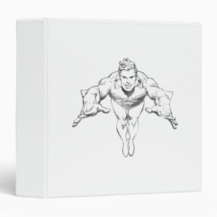 Aquaman Lunging Forward BW Binder