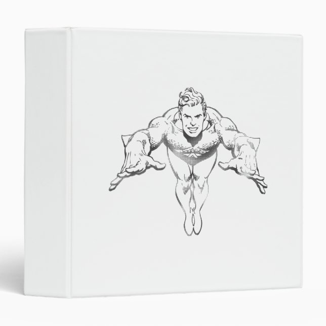 Aquaman Lunging Forward BW Binder (Front/Spine)