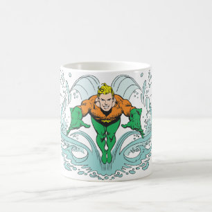 Aquaman Lunging Forward Coffee Mug