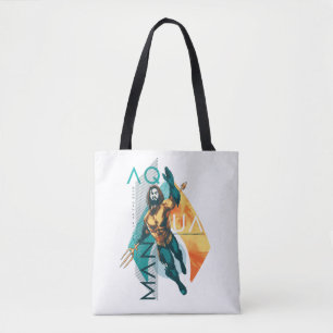 Aquaman   Modernist Aquaman Collage Tote Bag
