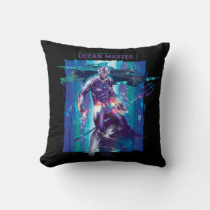 Aquaman Ocean Master King Orm Refracted Graphic Throw Pillow