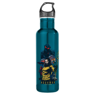 Aquaman   Orin, Mera, and Black Manta Graphic 710 Ml Water Bottle