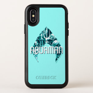 Aquaman Orin, Mera, Orm & Black Manta In Symbol OtterBox Symmetry iPhone X Case