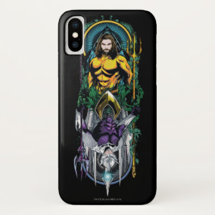 Aquaman   Orin & Orm Reversible Art Nouveau Panel Case-Mate iPhone Case