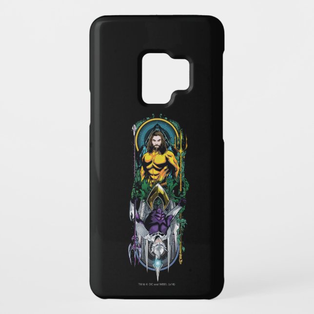 Aquaman | Orin & Orm Reversible Art Nouveau Panel Case-Mate Samsung Galaxy Case (Back)