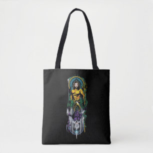 Aquaman   Orin & Orm Reversible Art Nouveau Panel Tote Bag