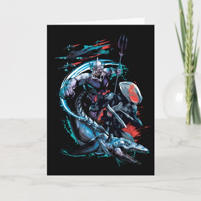 Aquaman | Orm, Black Manta, Tylosaur, & Ships Card (Front)