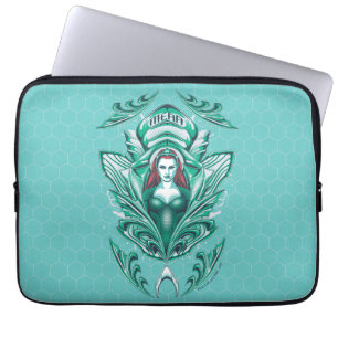 Aquaman Ornate Mera Graphic Laptop Sleeve