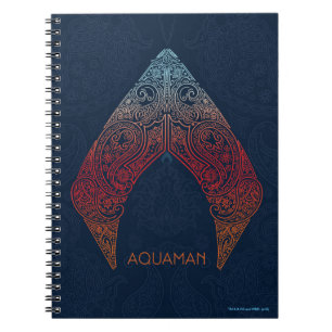 Aquaman   Paisley Aquaman Logo Notebook