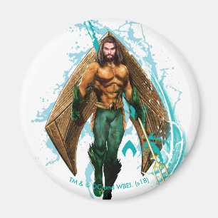 Aquaman   Prince Orin With Aquaman Logo Magnet