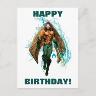 Aquaman   Prince Orin With Aquaman Logo Postcard