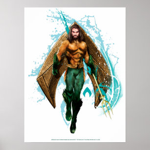 Aquaman   Prince Orin With Aquaman Logo Poster