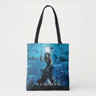 Aquaman   Prince Orin With Aquatic Animals Tote Bag