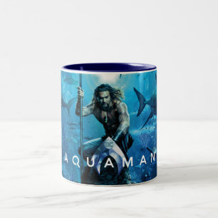 Aquaman   Prince Orin With Aquatic Animals Two-Tone Coffee Mug