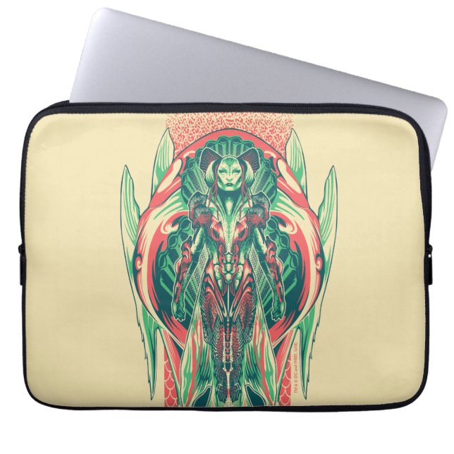 Aquaman | Queen Fisherman Art Nouveau Panel Laptop Sleeve (Front)