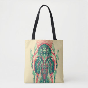 Aquaman   Queen Fisherman Art Nouveau Panel Tote Bag